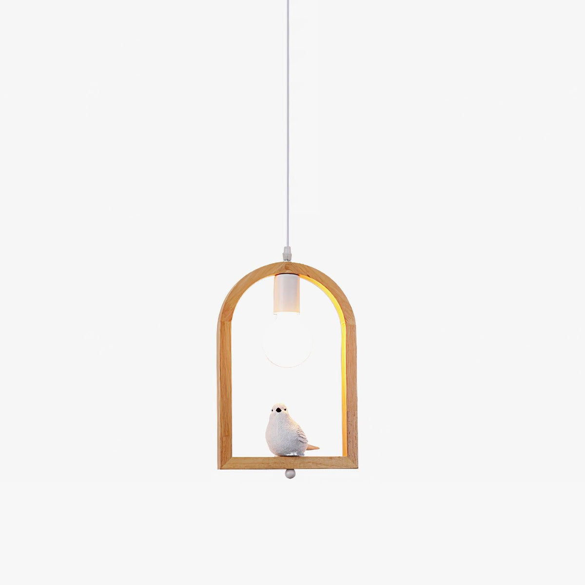 Ceda lámpara colgante de madera y resina