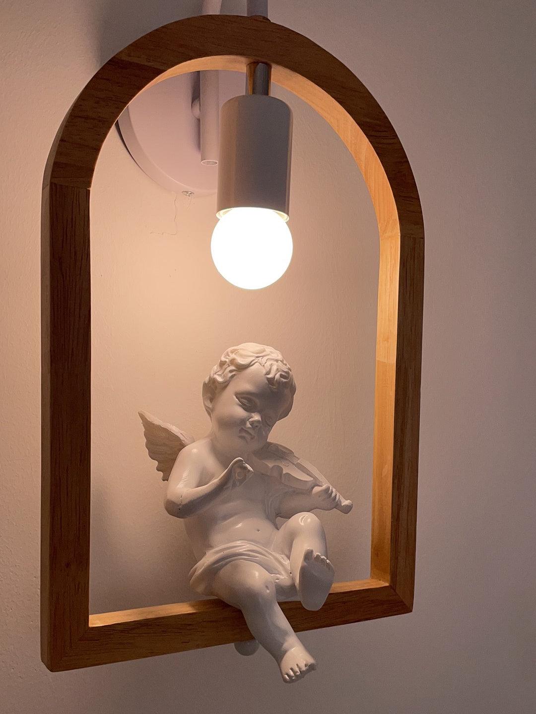 Cari aplique de pared de arte nórdico en resina