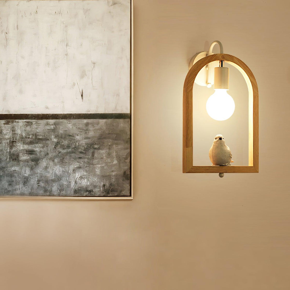 Cari aplique de pared de arte nórdico en resina