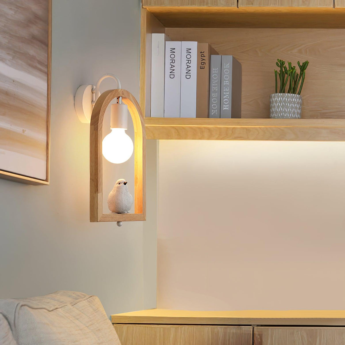 Cari aplique de pared de arte nórdico en resina