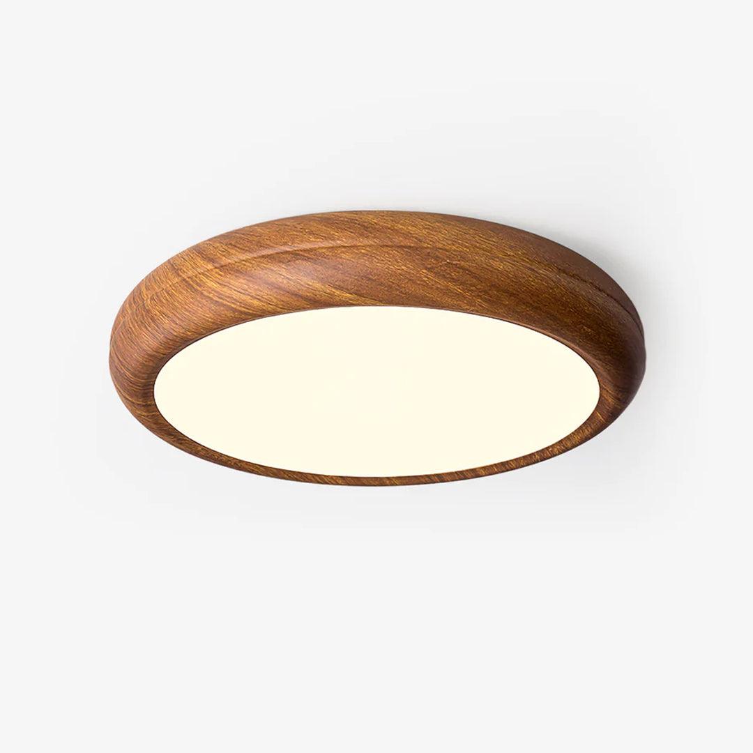 Niralel lámpara de techo de madera y acrílico redonda