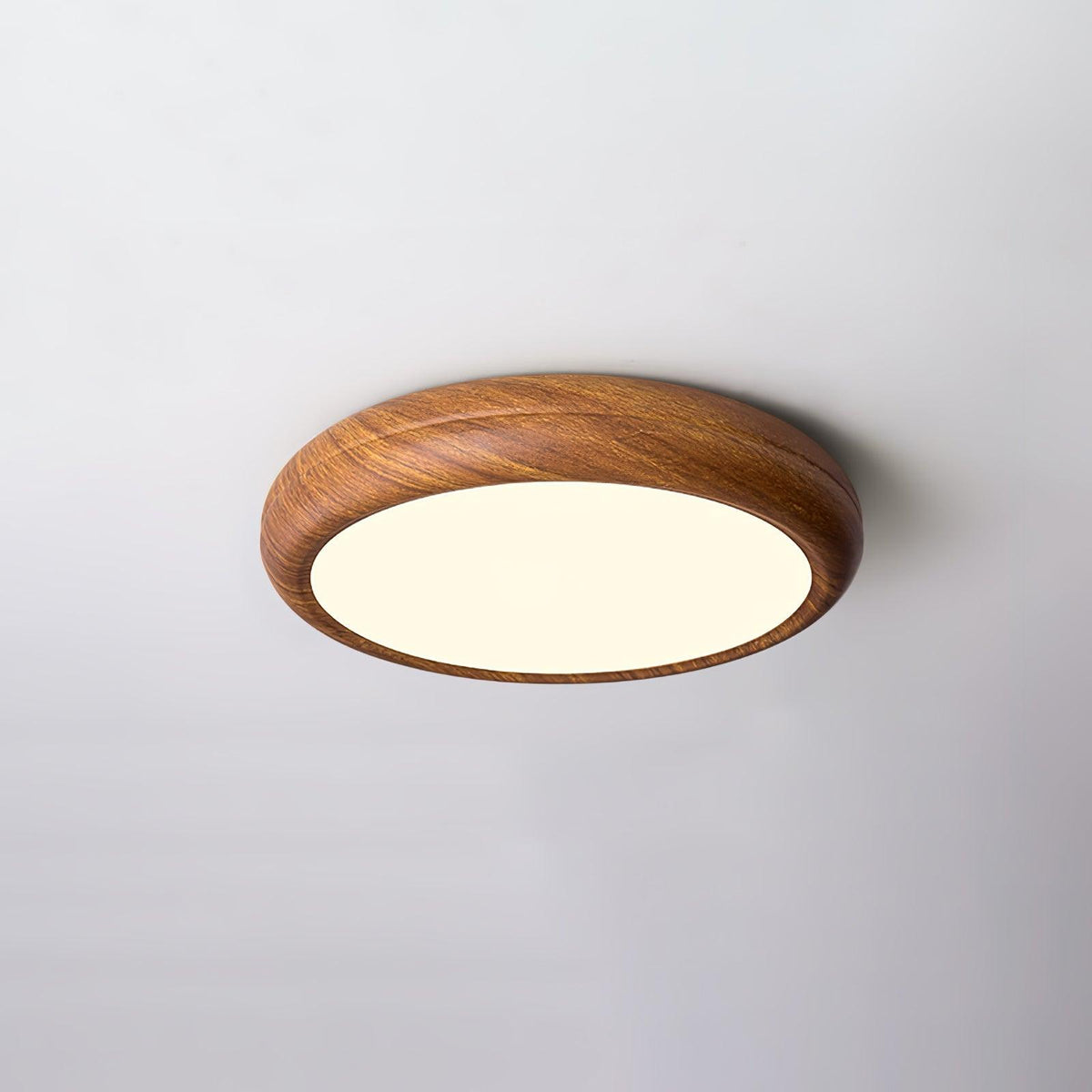 Niralel lámpara de techo de madera y acrílico redonda