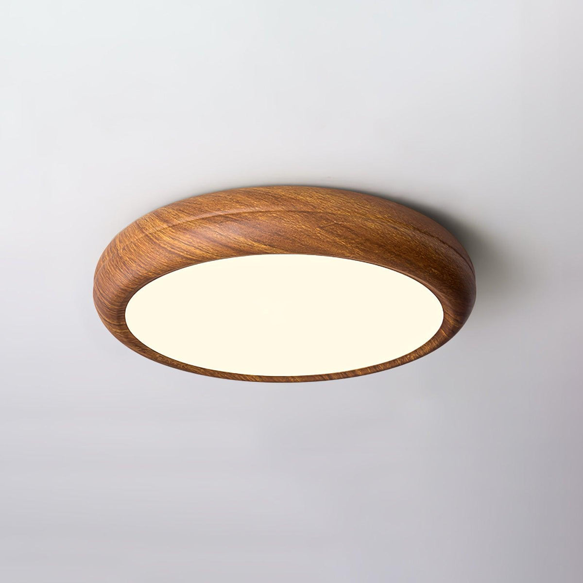 Niralel lámpara de techo de madera y acrílico redonda