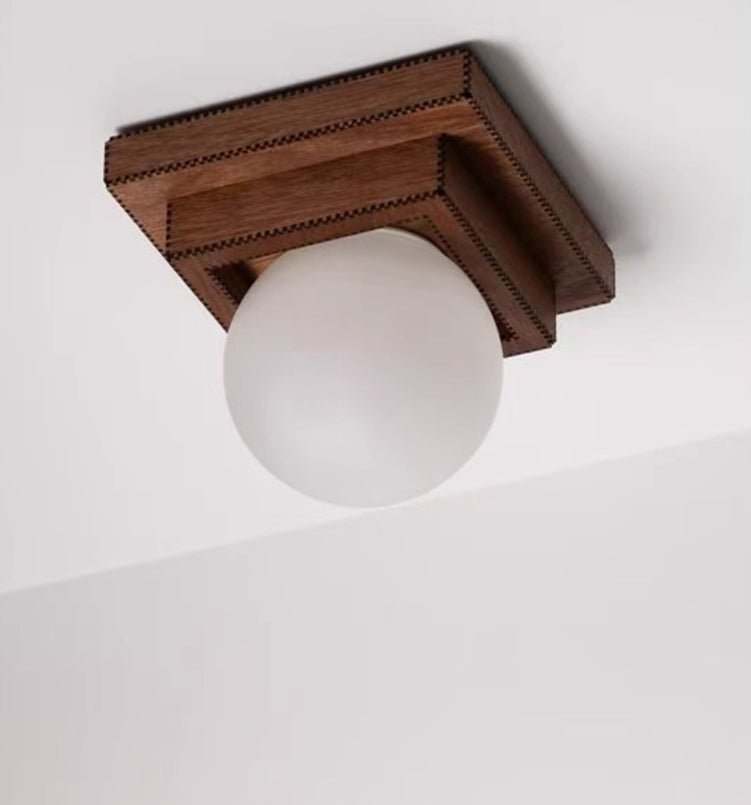 Luna aplique de pared con globos de madera esfera