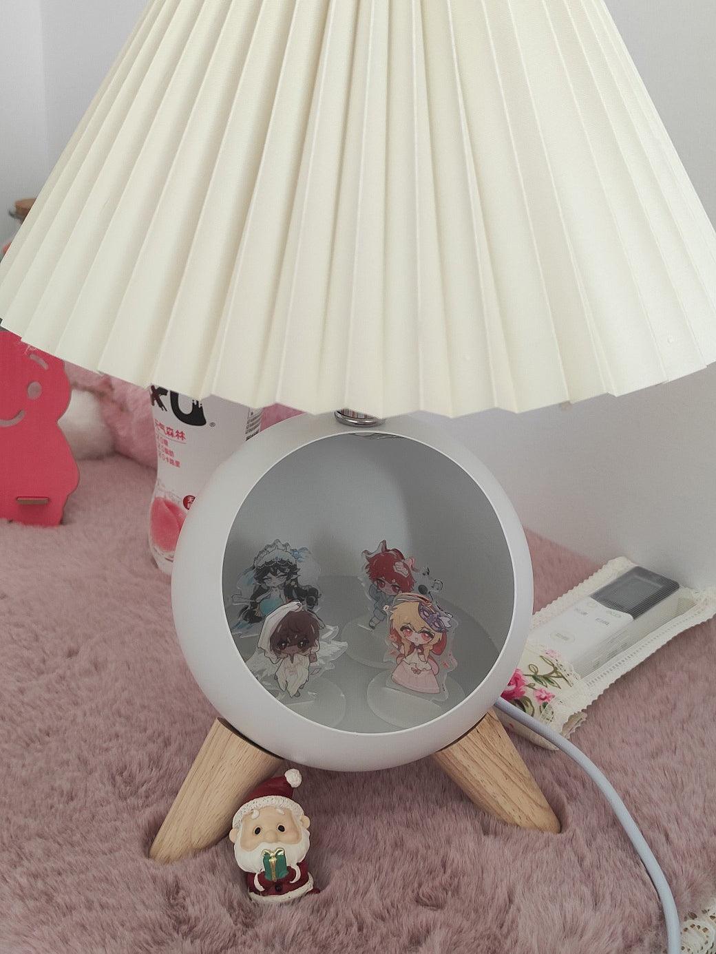 Hazelle lámpara de mesa moderna de tejido