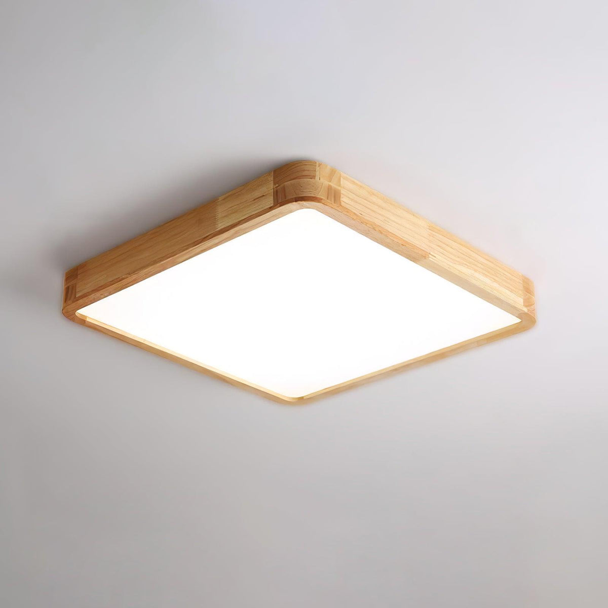 Aldalaya lámpara de techo Geométrica LED de madera