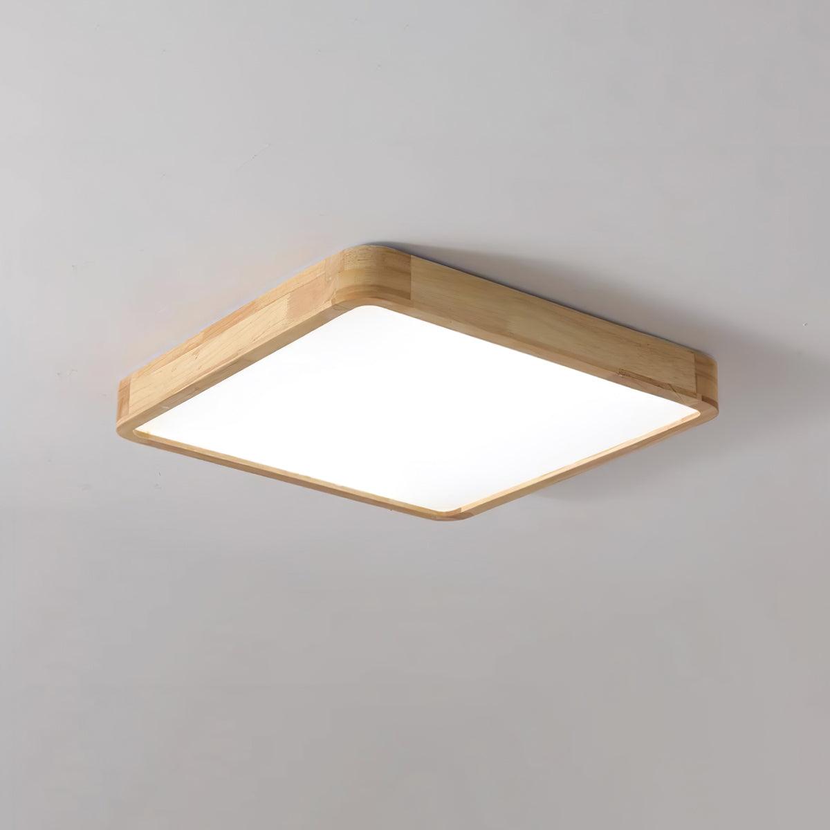 Aldalaya lámpara de techo Geométrica LED de madera
