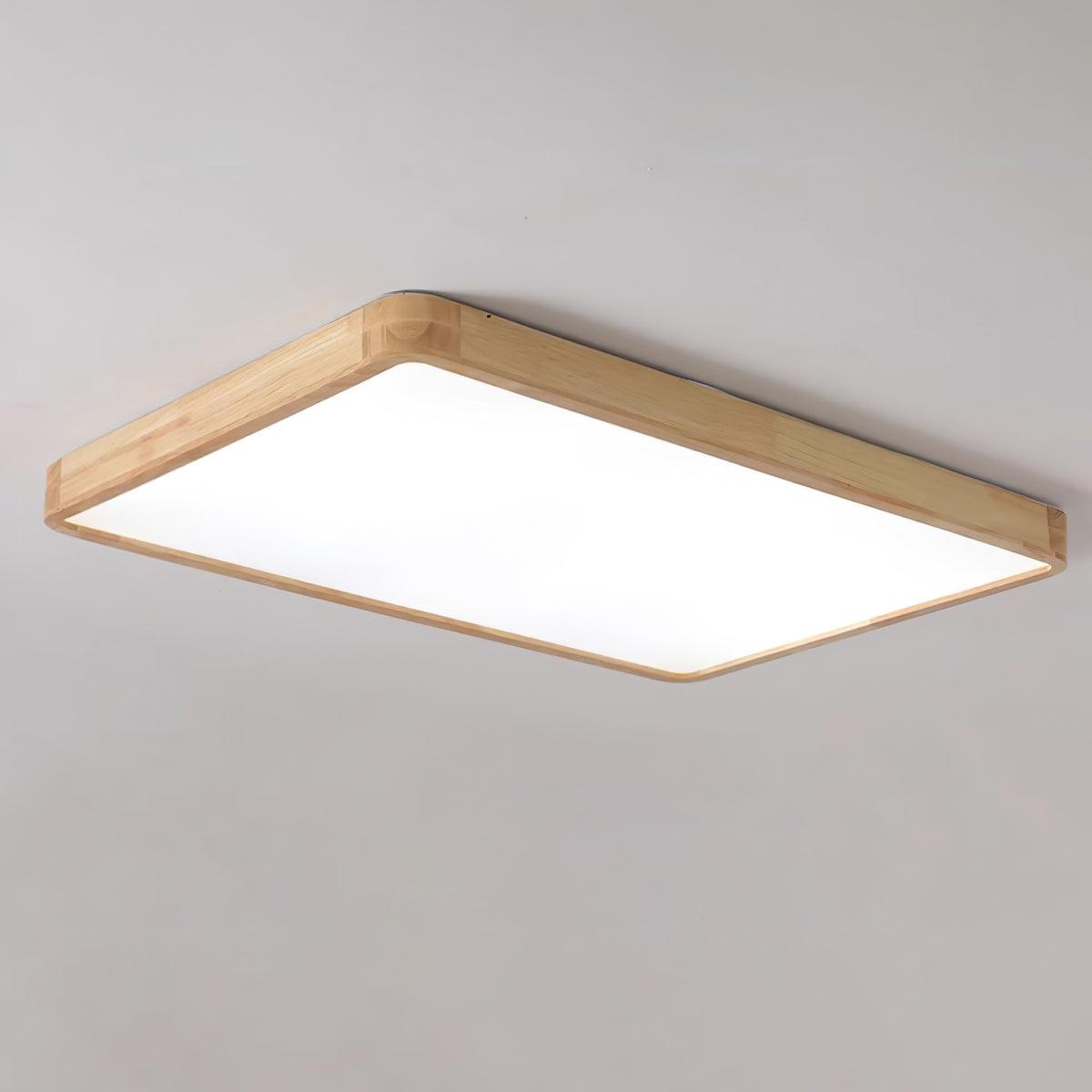 Aldalaya lámpara de techo Geométrica LED de madera