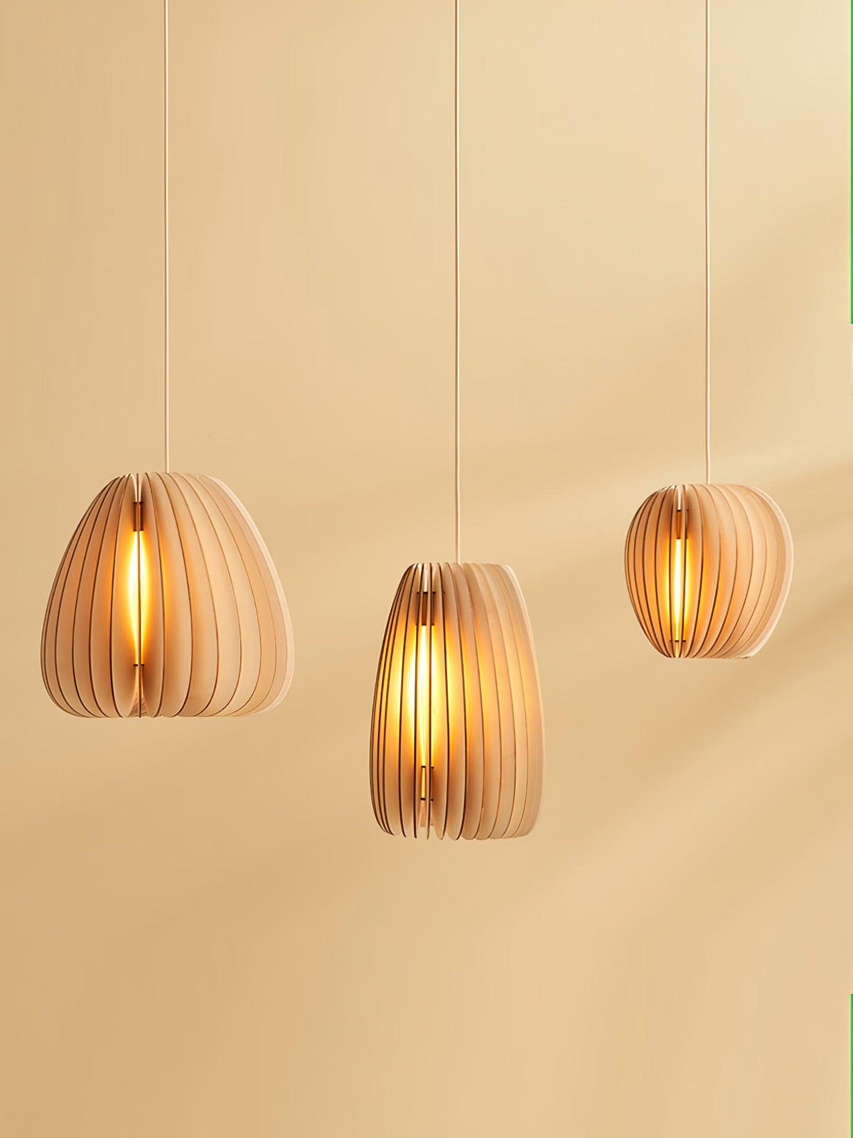 Jior lámpara colgante de madera elegancia Orb única