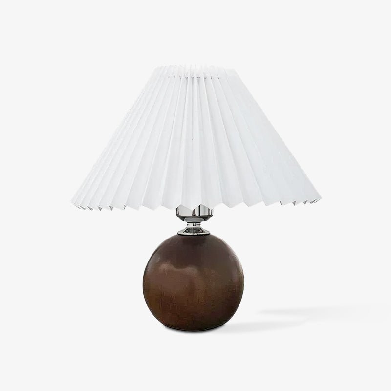 Zesilon lámpara de mesa de bola de madera
