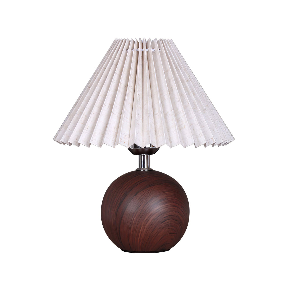 Zesilon lámpara de mesa de bola de madera