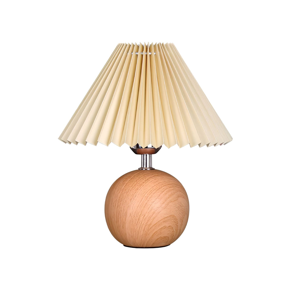 Zesilon lámpara de mesa de bola de madera
