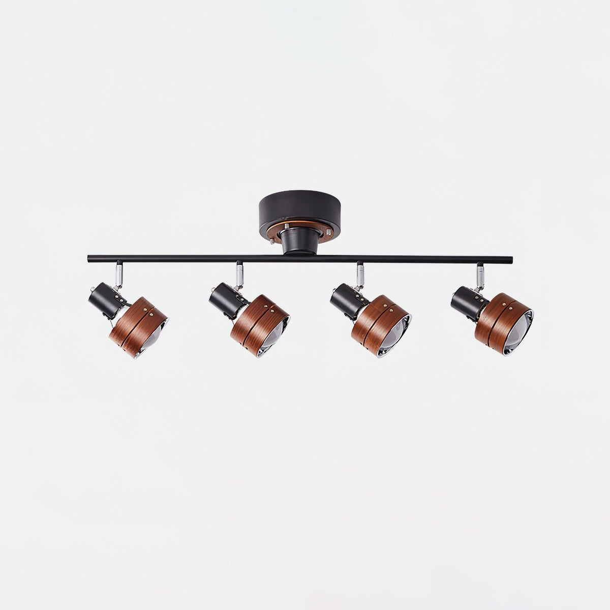 Elsorila lámpara de techo elegancia regulable con foco y madera