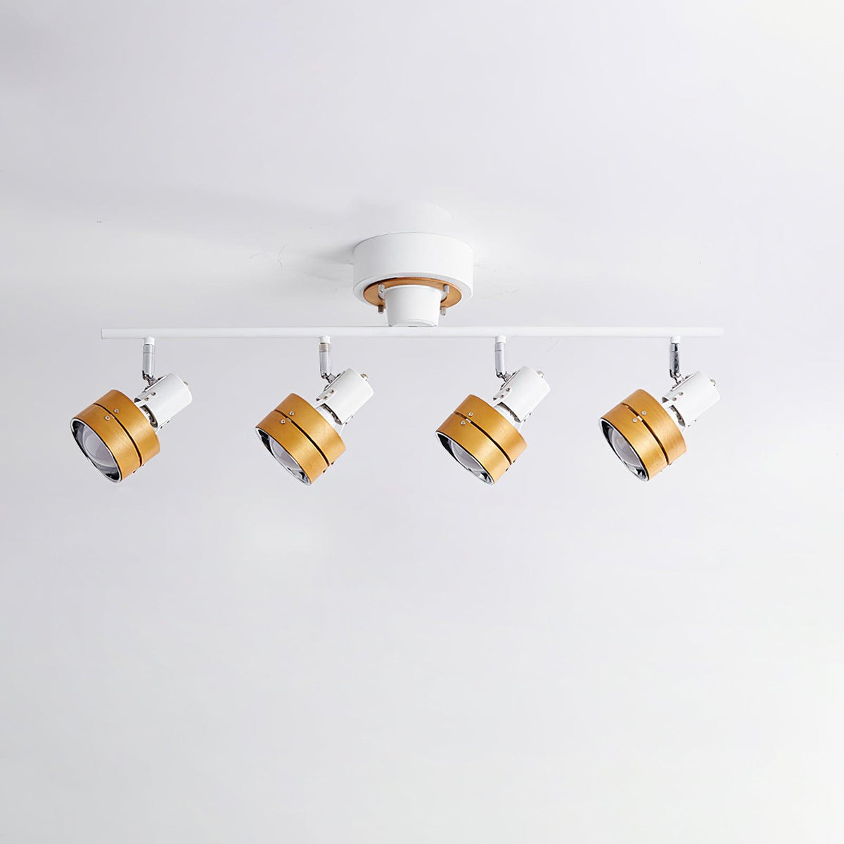 Elsorila lámpara de techo elegancia regulable con foco y madera