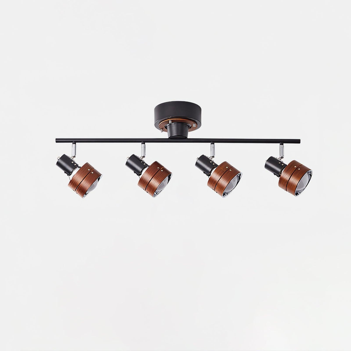 Elsorila lámpara de techo elegancia regulable con foco y madera