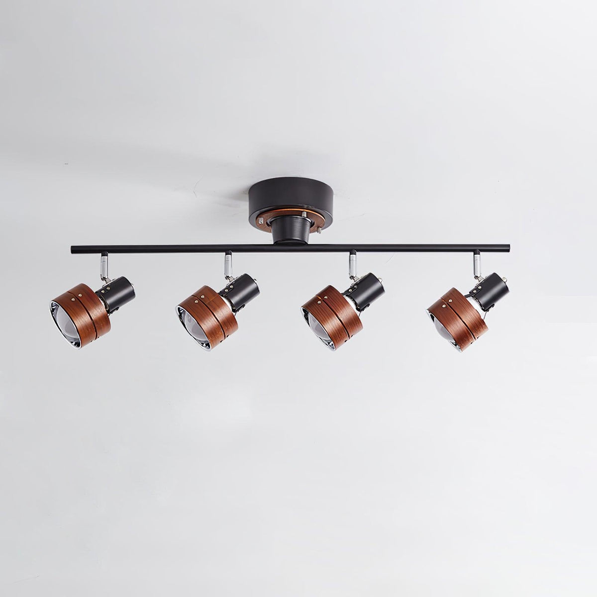 Elsorila lámpara de techo elegancia regulable con foco y madera