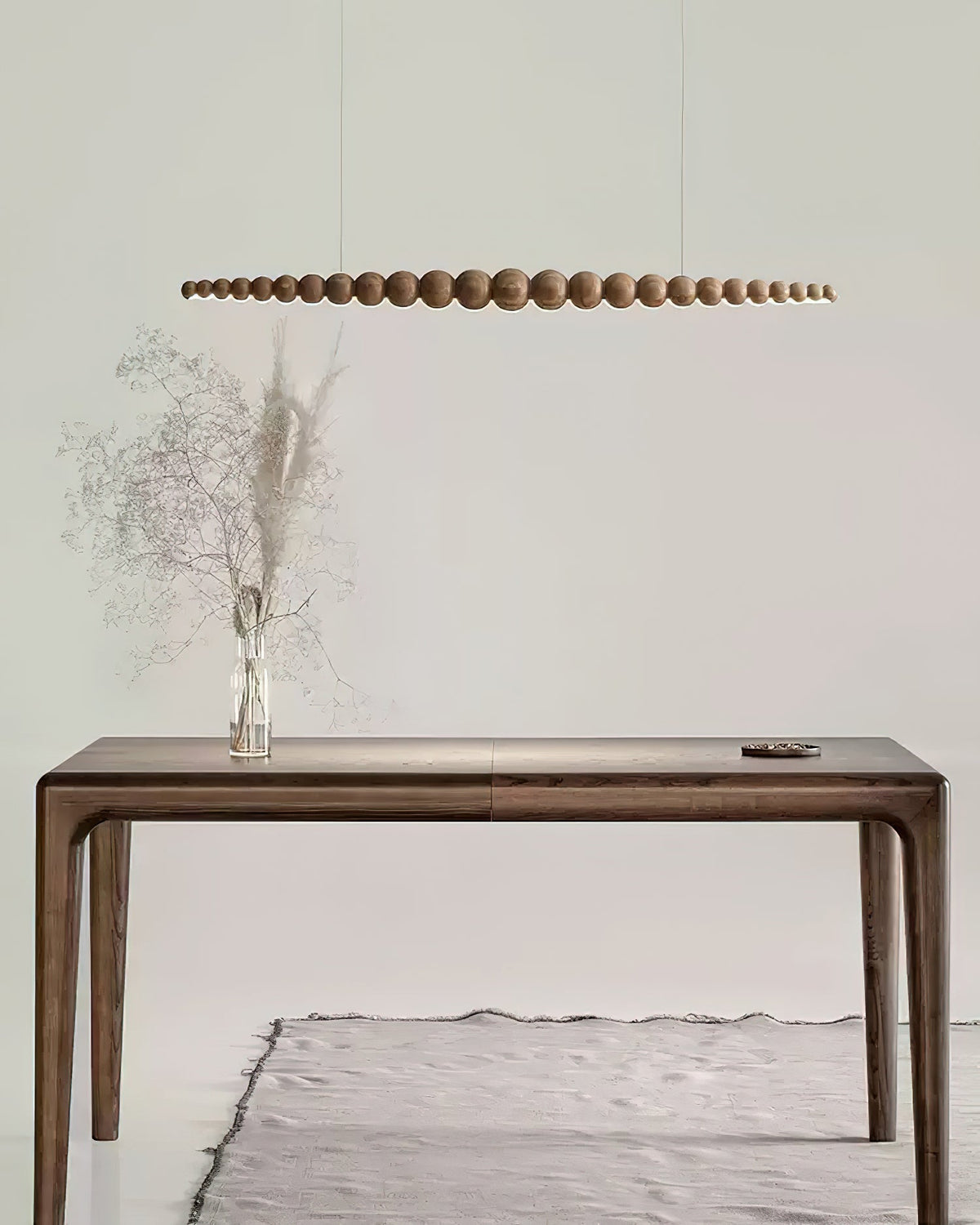Orlanre lámpara colgante de madera minimalista