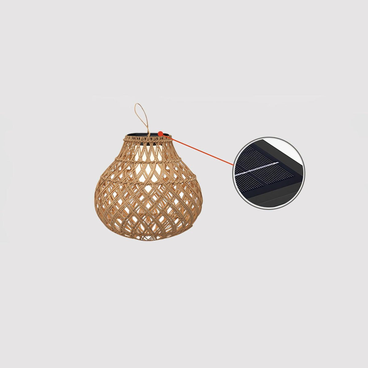 Isenor Woven esfera farol exterior
