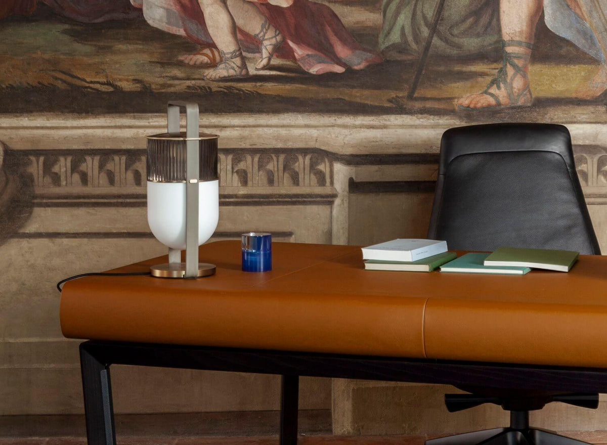 Kiorven lámpara de mesa artística de vidrio