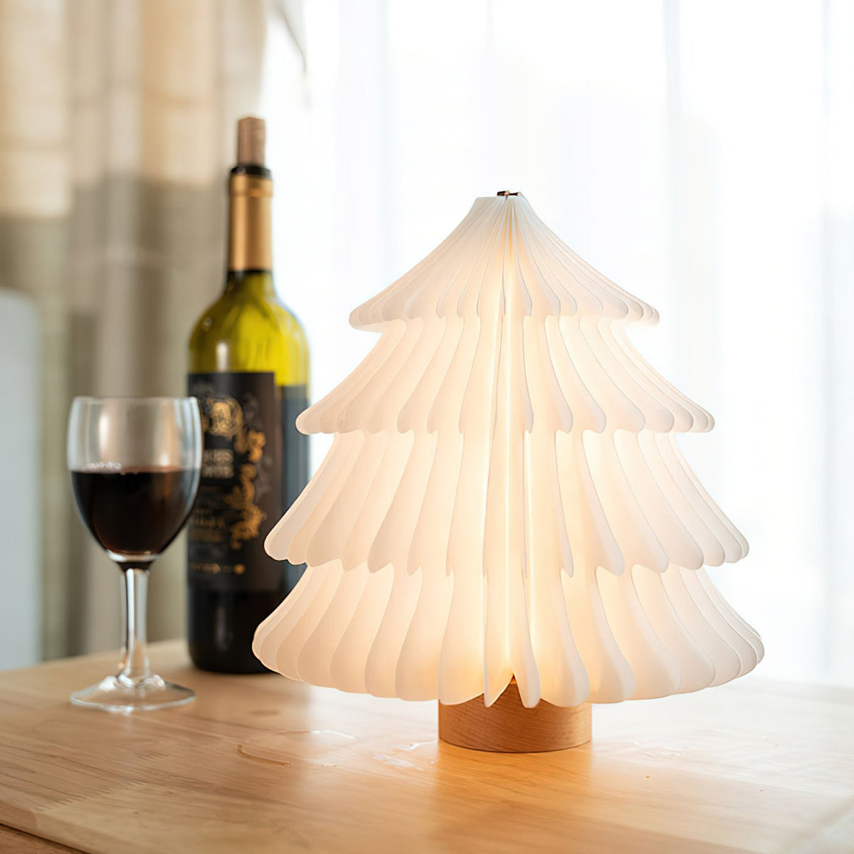 Xmas lámpara de mesa plegable para árbol de Navidad