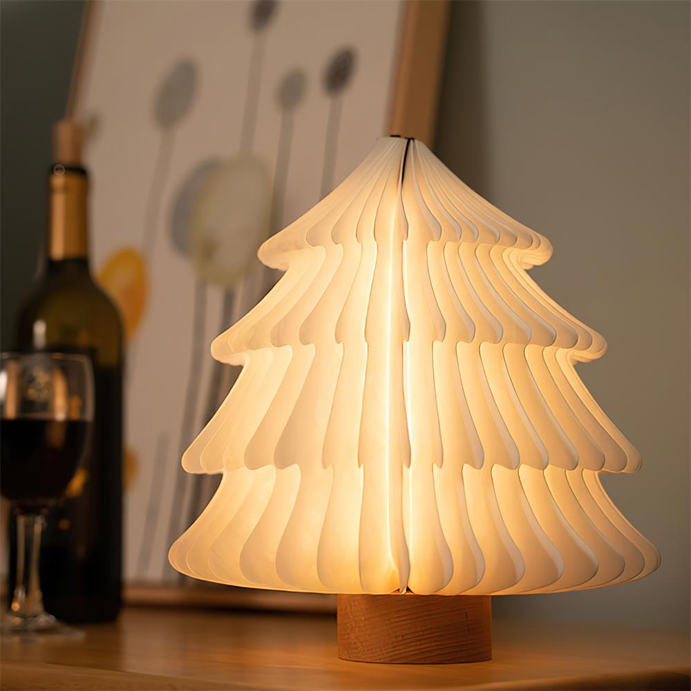 Xmas lámpara de mesa plegable para árbol de Navidad