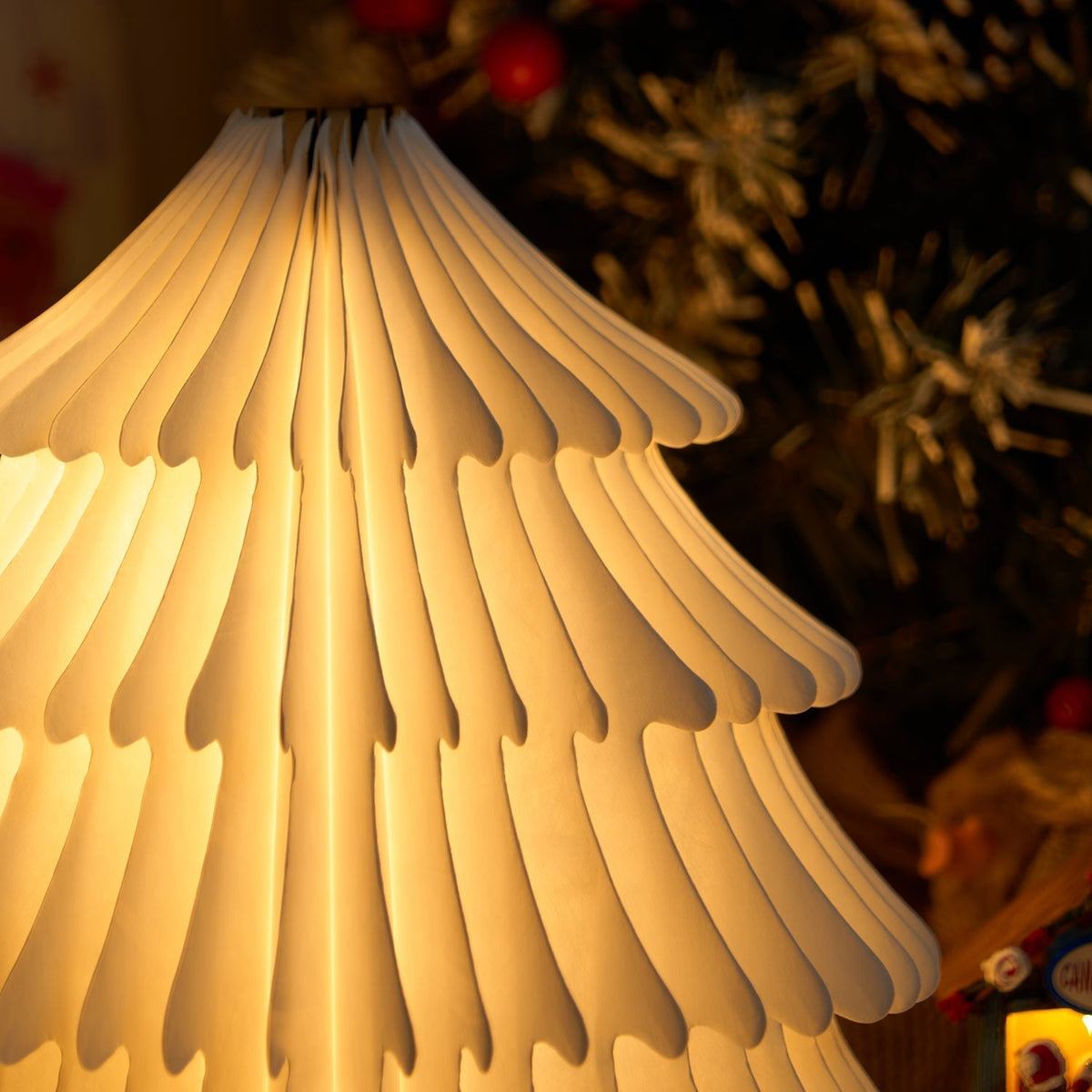 Xmas lámpara de mesa plegable para árbol de Navidad