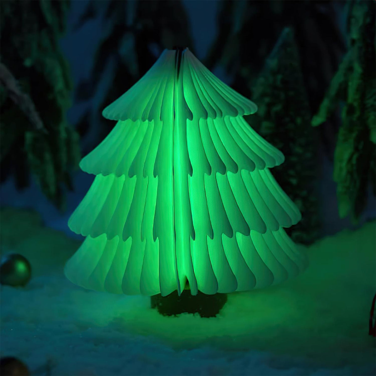 Xmas lámpara de mesa plegable para árbol de Navidad