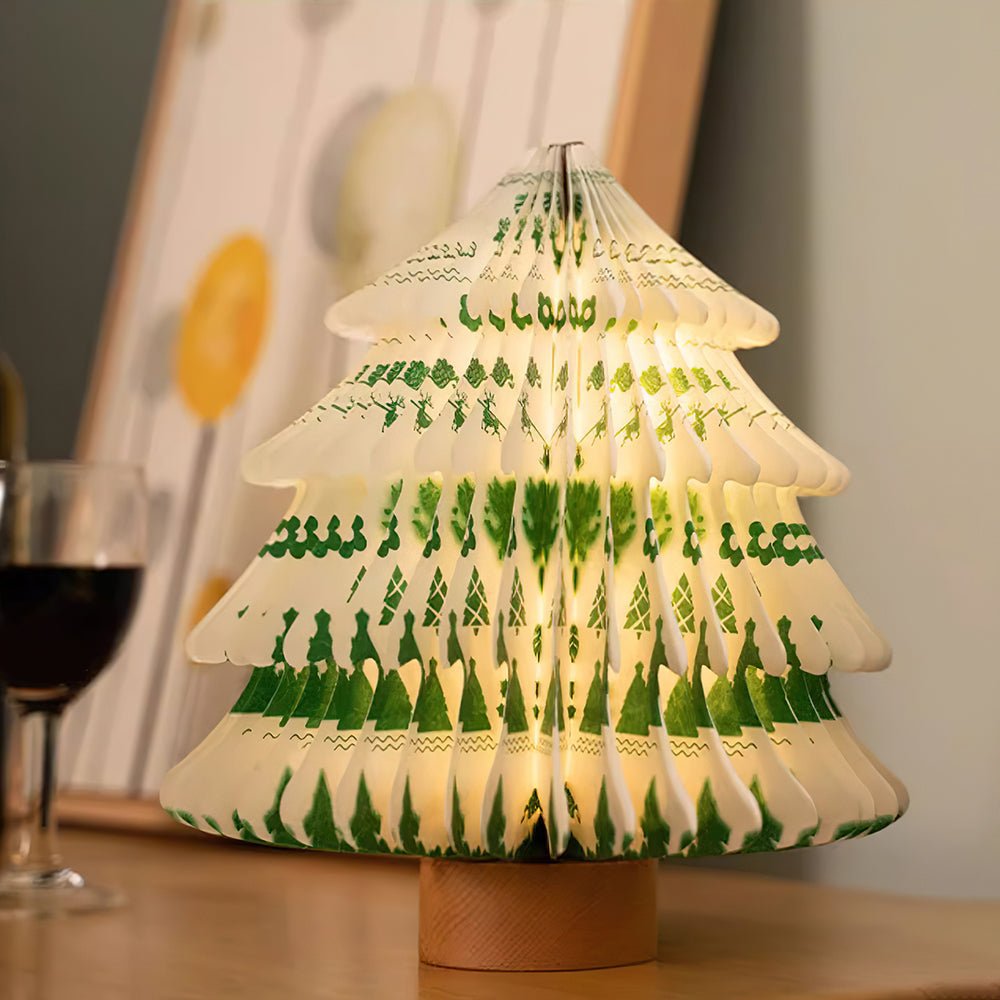 Xmas lámpara de mesa plegable para árbol de Navidad
