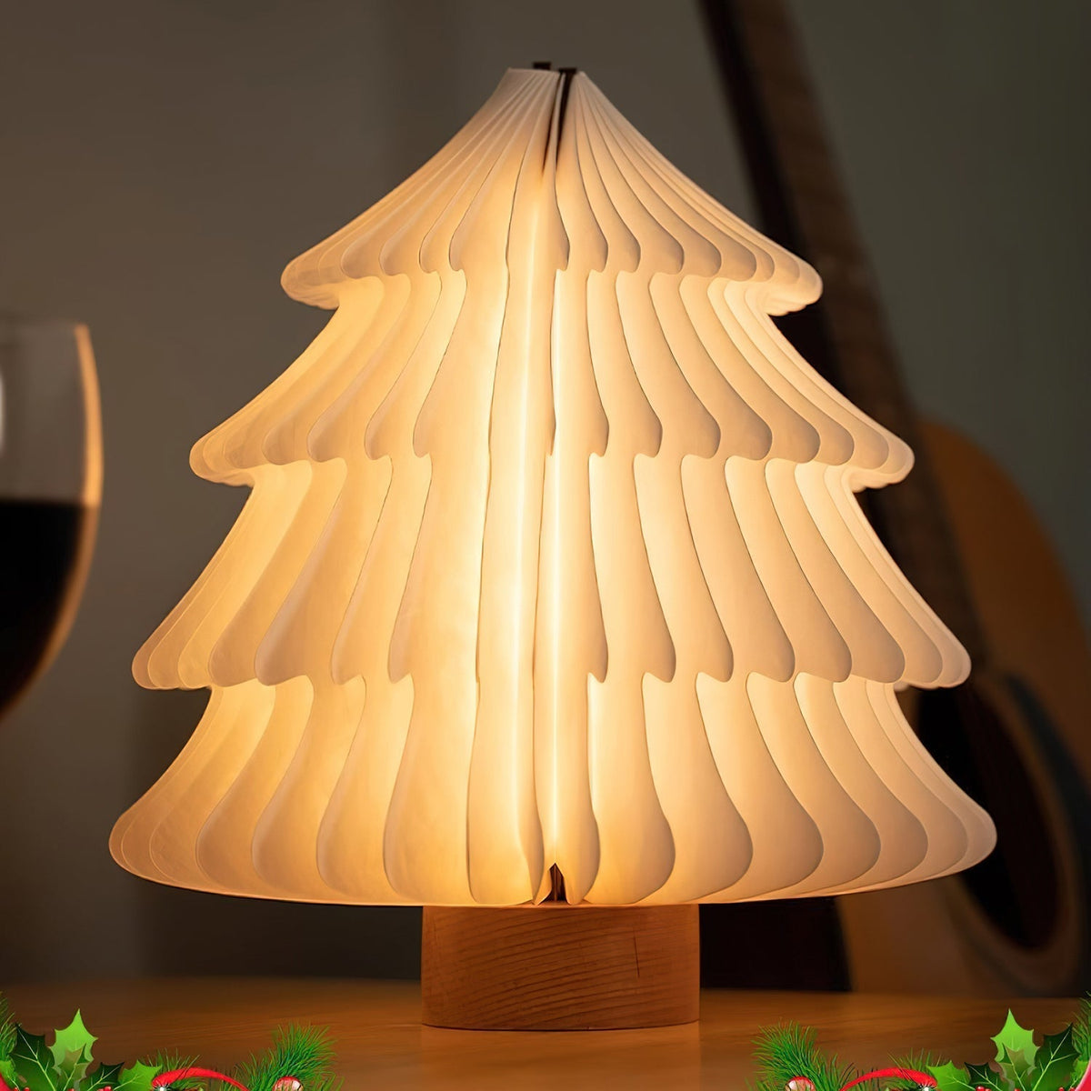 Xmas lámpara de mesa plegable para árbol de Navidad