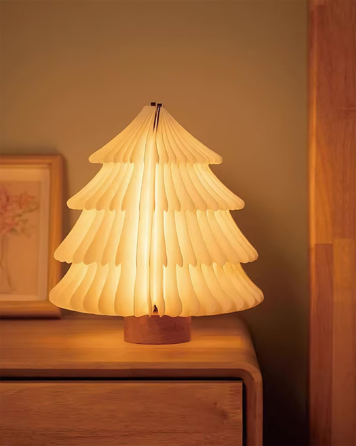 Xmas lámpara de mesa plegable para árbol de Navidad