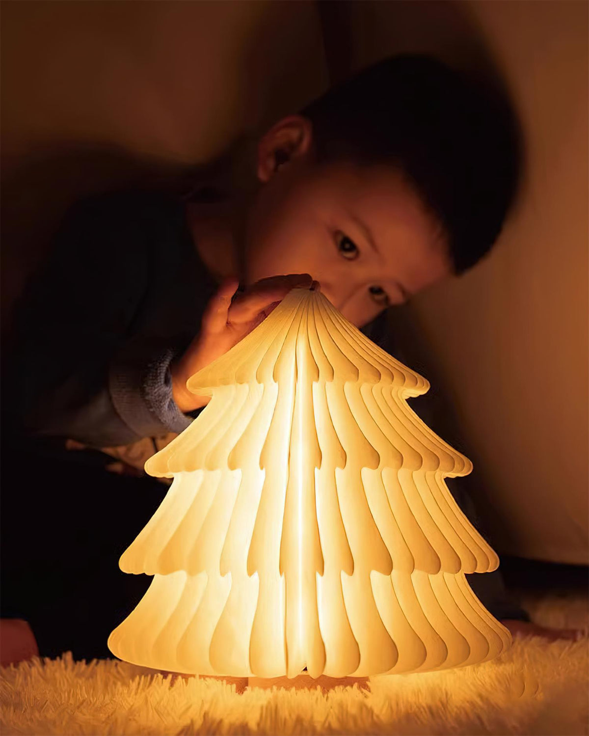 Xmas lámpara de mesa plegable para árbol de Navidad