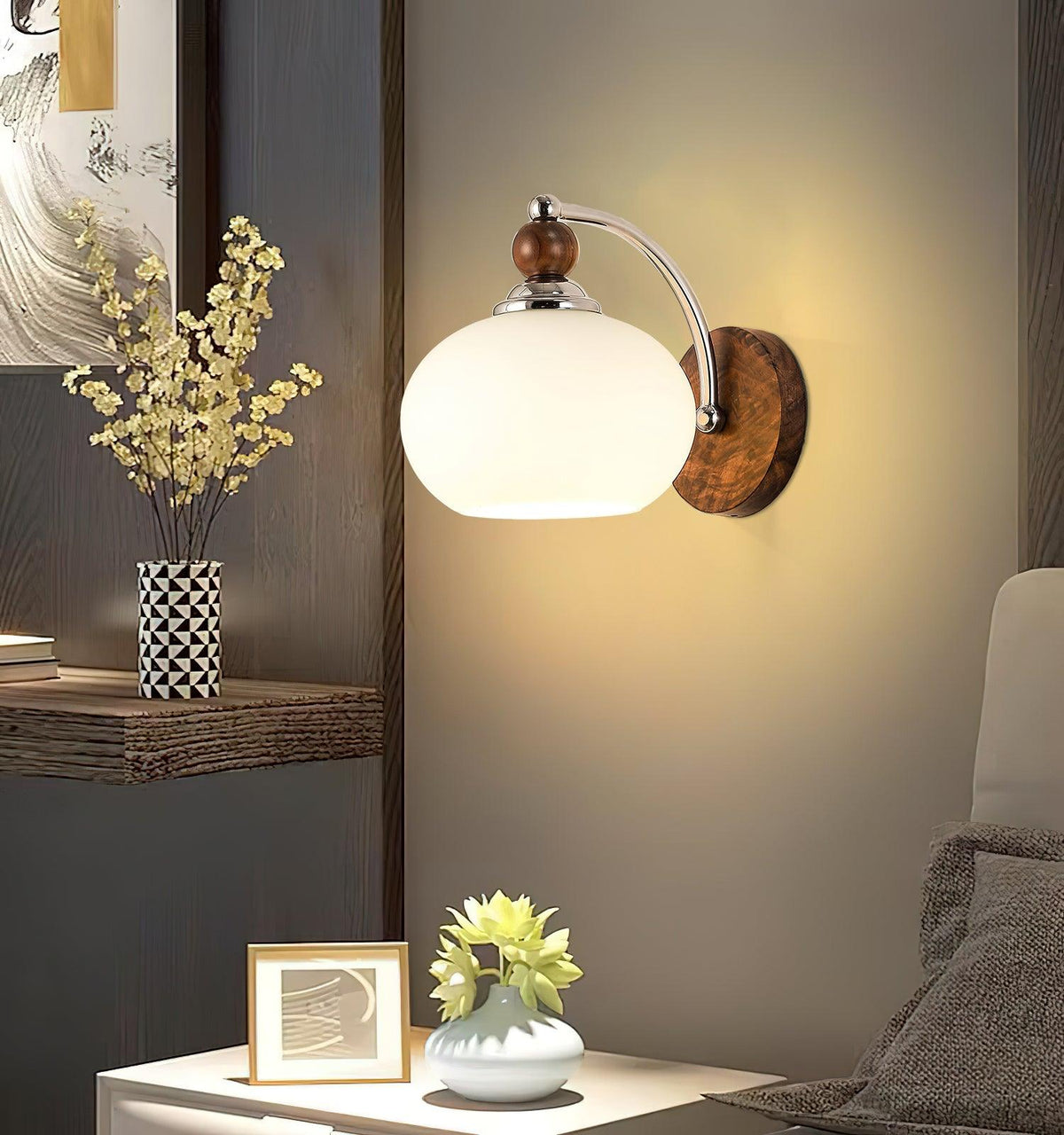 Vicare aplique de pared de vidrio nórdico premium
