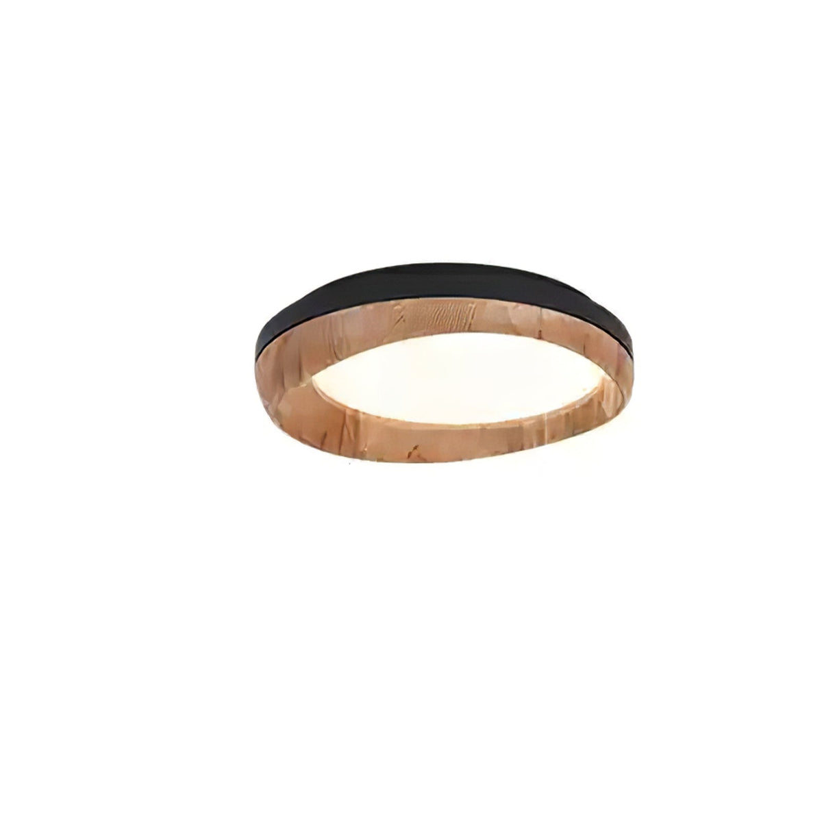 Eurtheara lámpara de techo de vidrio y madera orgánica