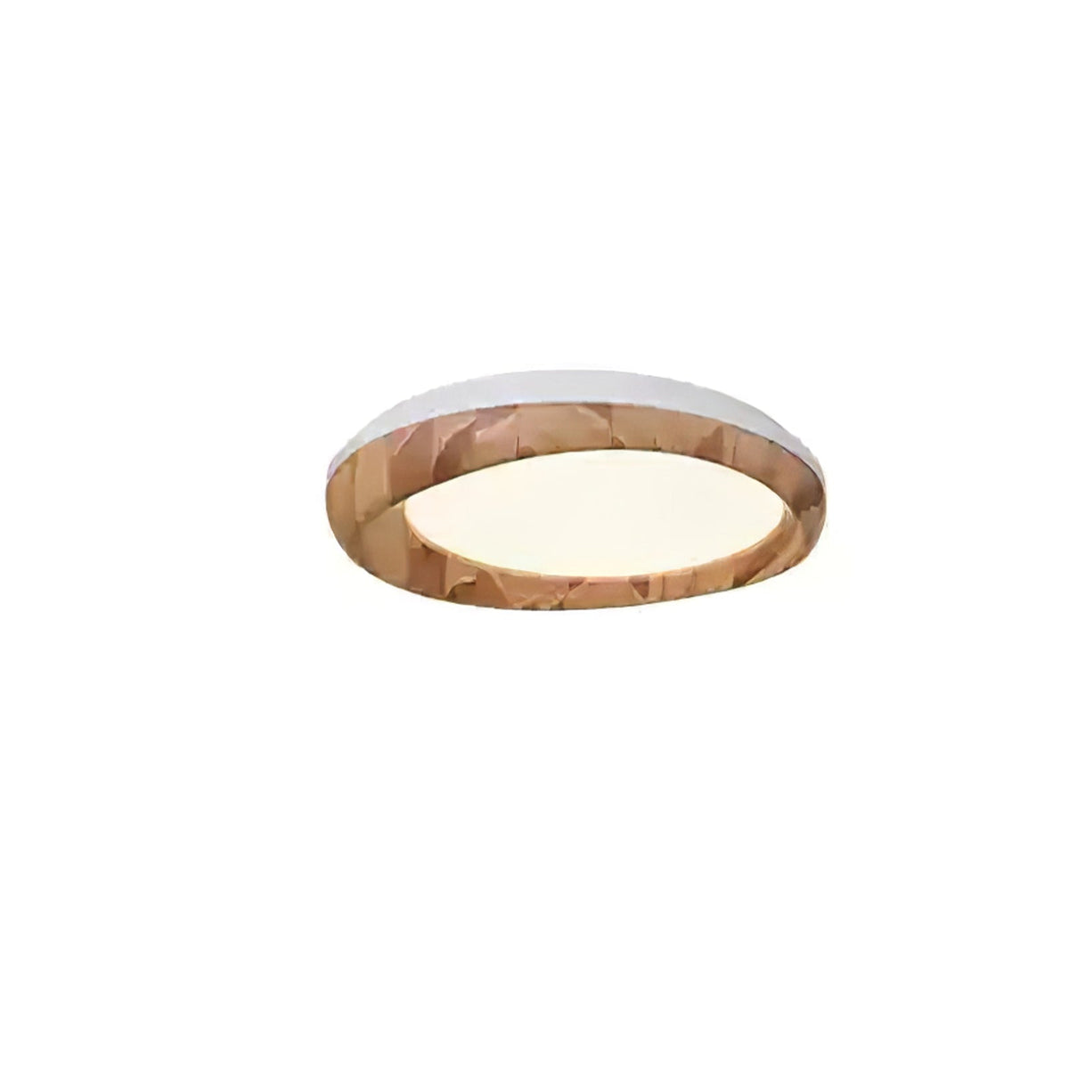 Eurtheara lámpara de techo de vidrio y madera orgánica