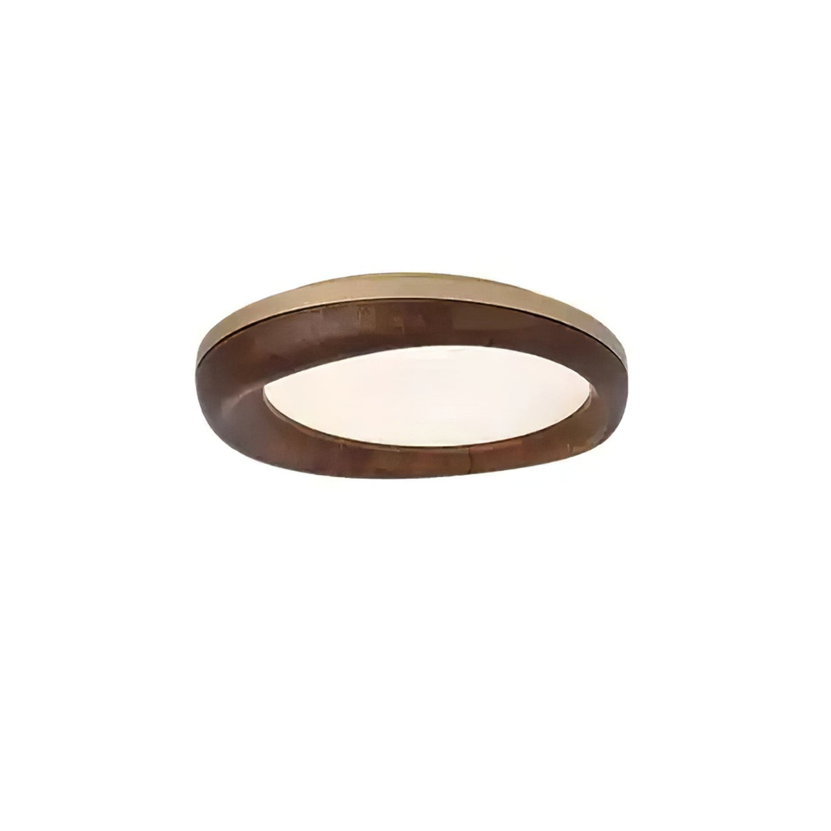 Eurtheara lámpara de techo de vidrio y madera orgánica
