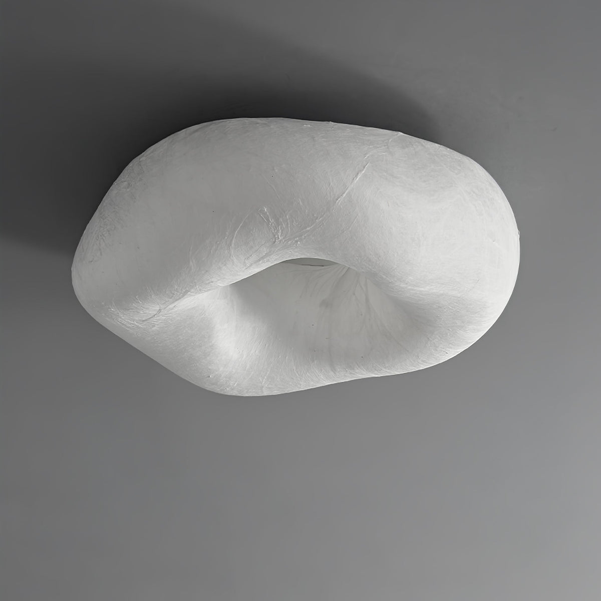 Calerelle lámpara de techo forma nube seda elegante