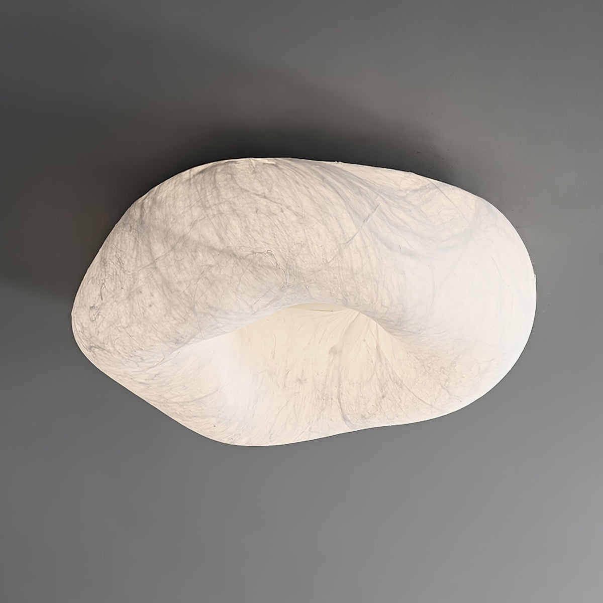 Calerelle lámpara de techo forma nube seda elegante