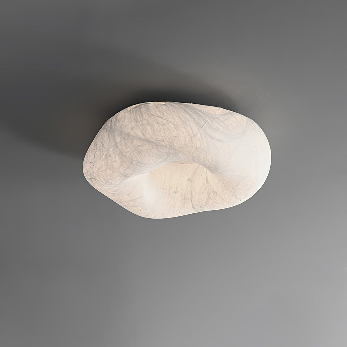 Calerelle lámpara de techo forma nube seda elegante