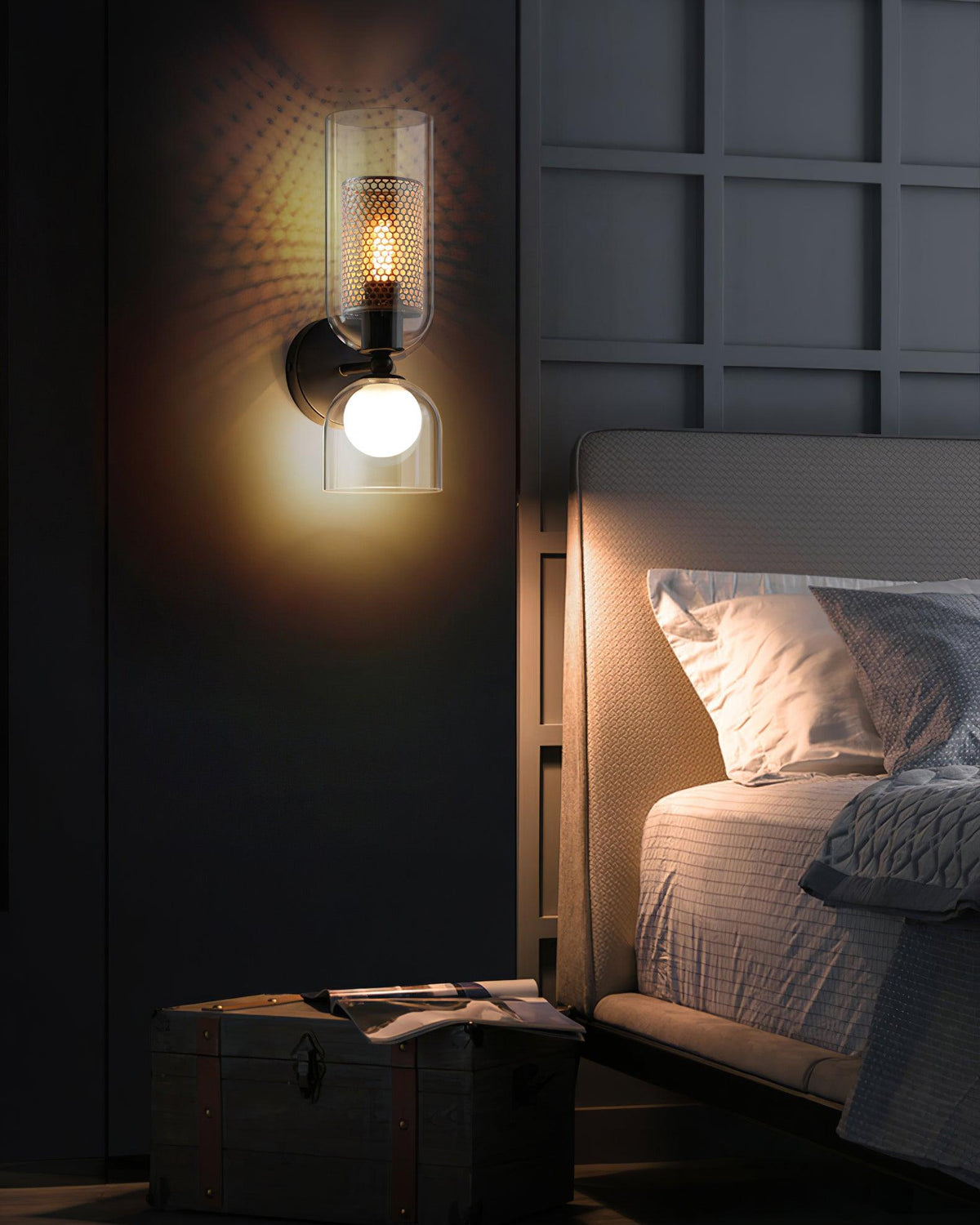 Alvynan aplique de pared Premium nórdico de vidrio artístico