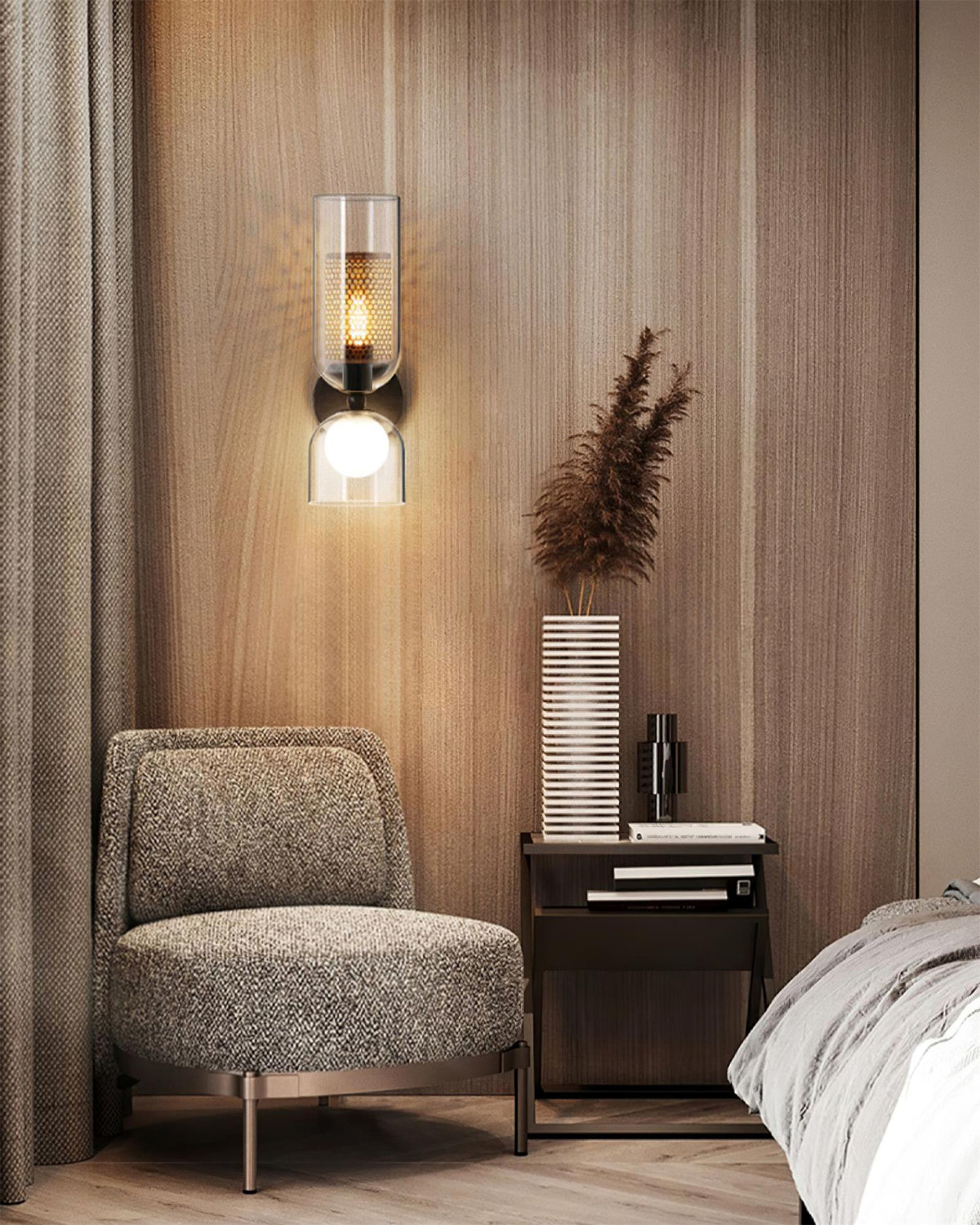 Alvynan aplique de pared Premium nórdico de vidrio artístico
