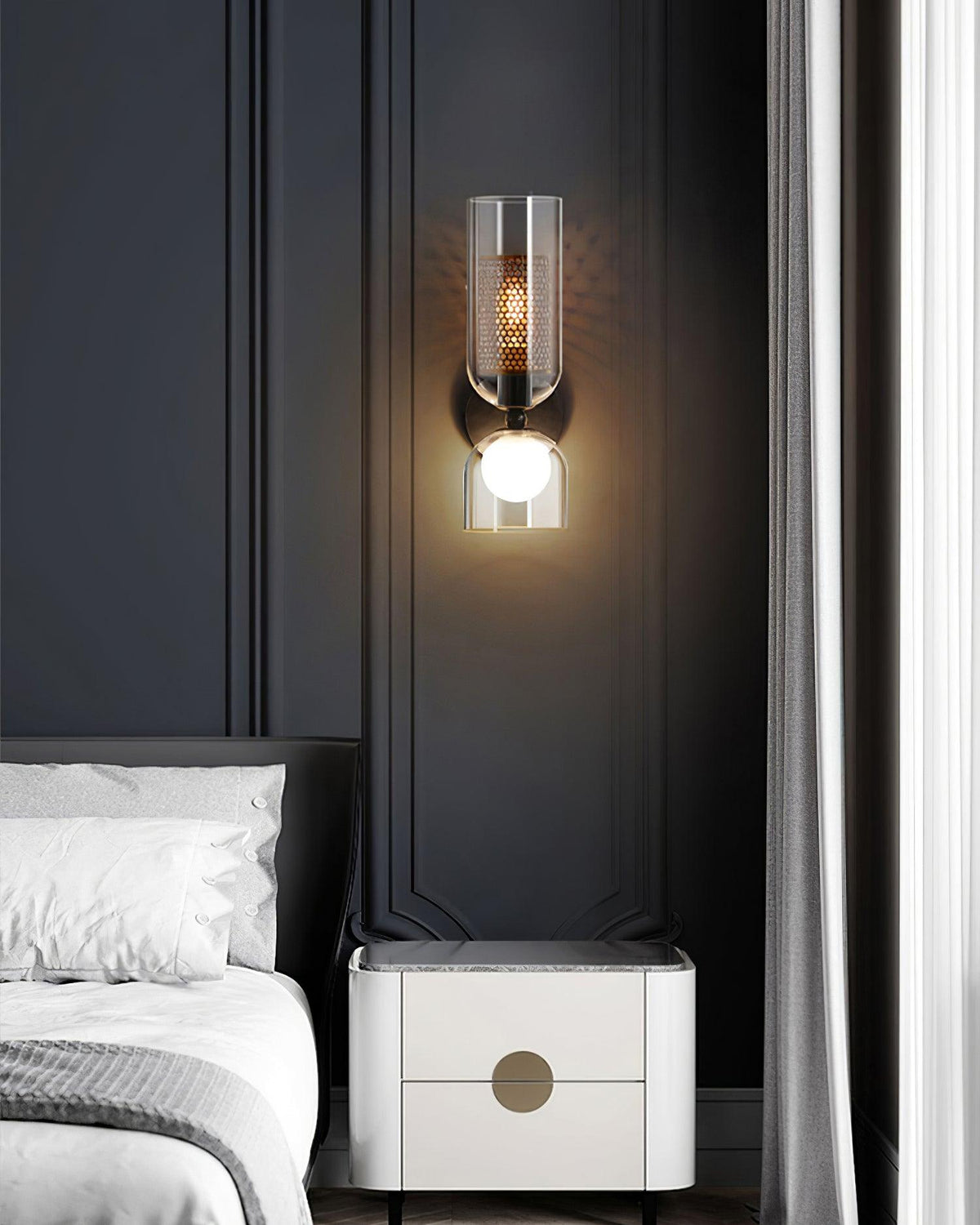 Alvynan aplique de pared Premium nórdico de vidrio artístico