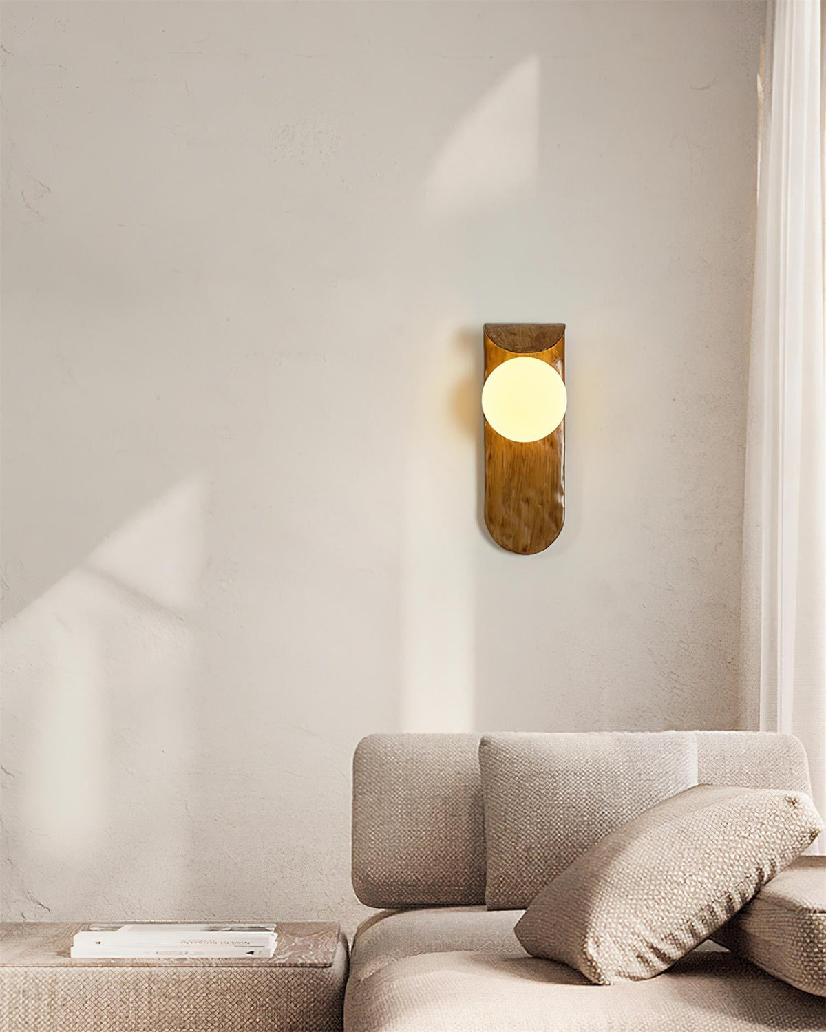 Gavino aplique de pared de madera