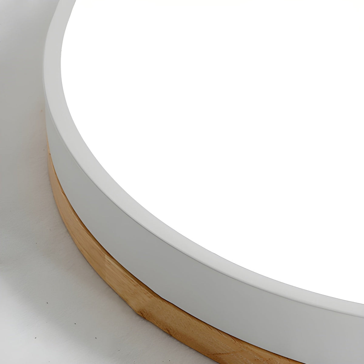 Mireth lámpara de techo circular de madera gris moderna minimalista