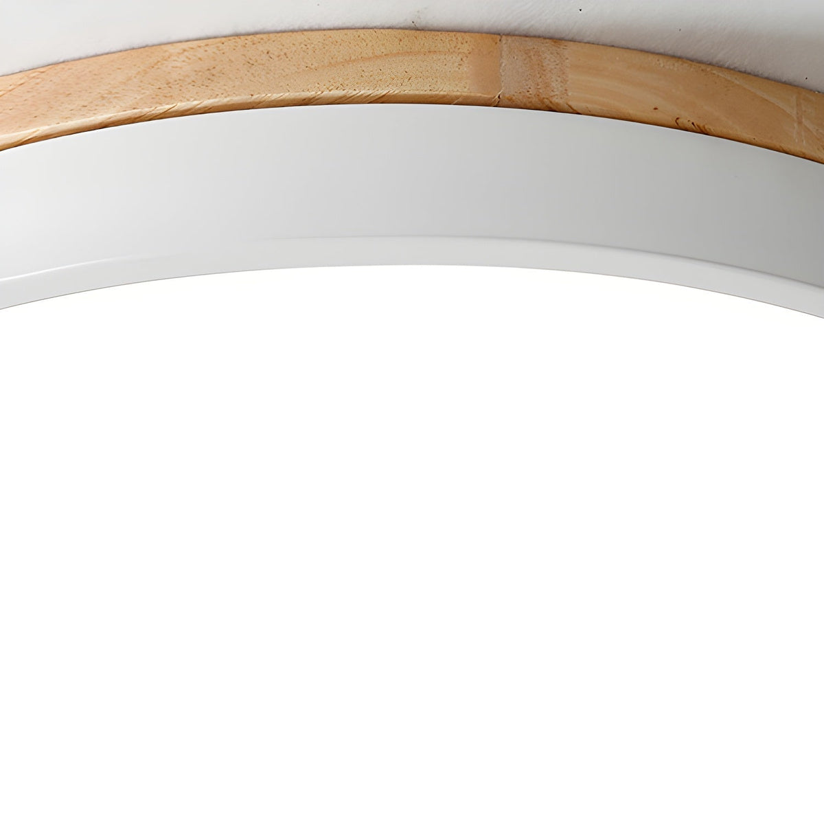 Mireth lámpara de techo circular de madera gris moderna minimalista