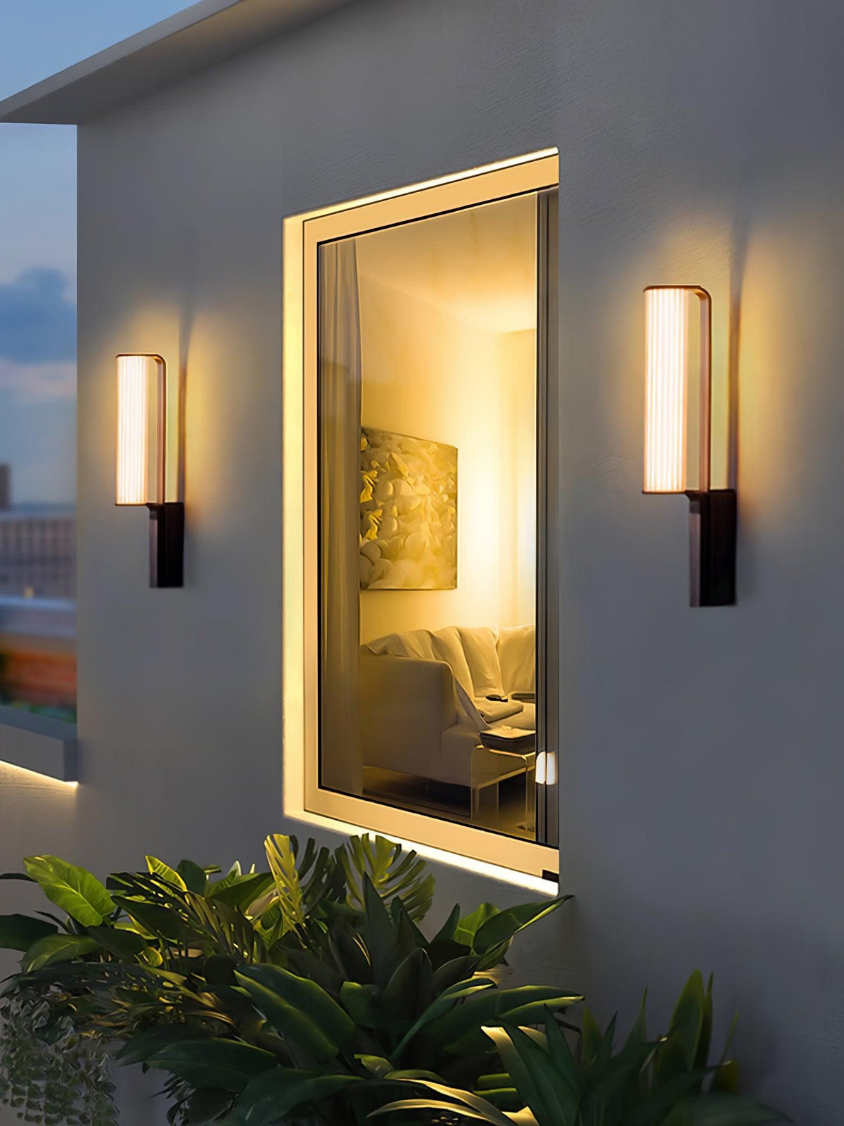 Utalionis aplique de pared LED Arc exterior único
