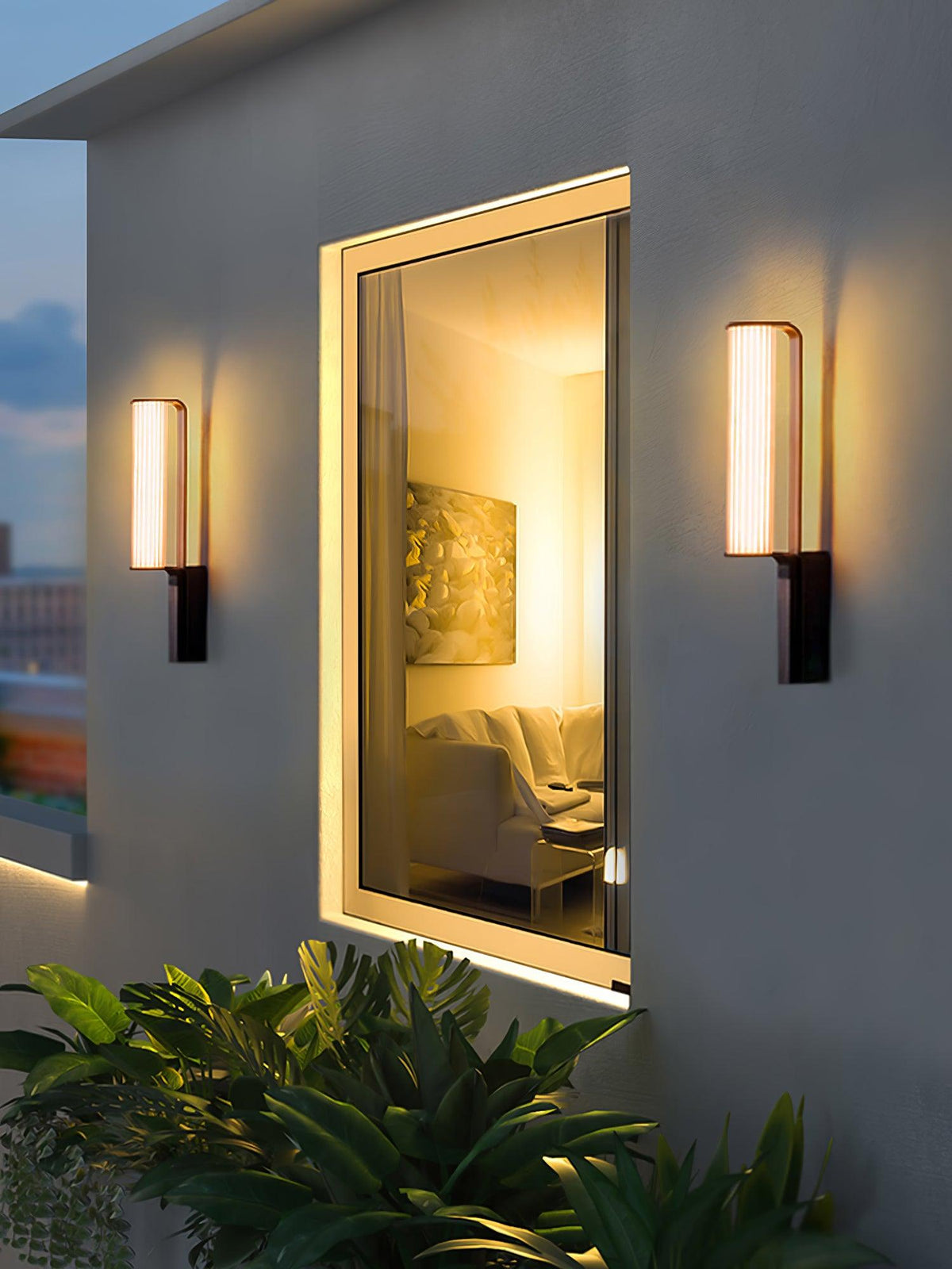 Utalionis aplique de pared LED Arc exterior único