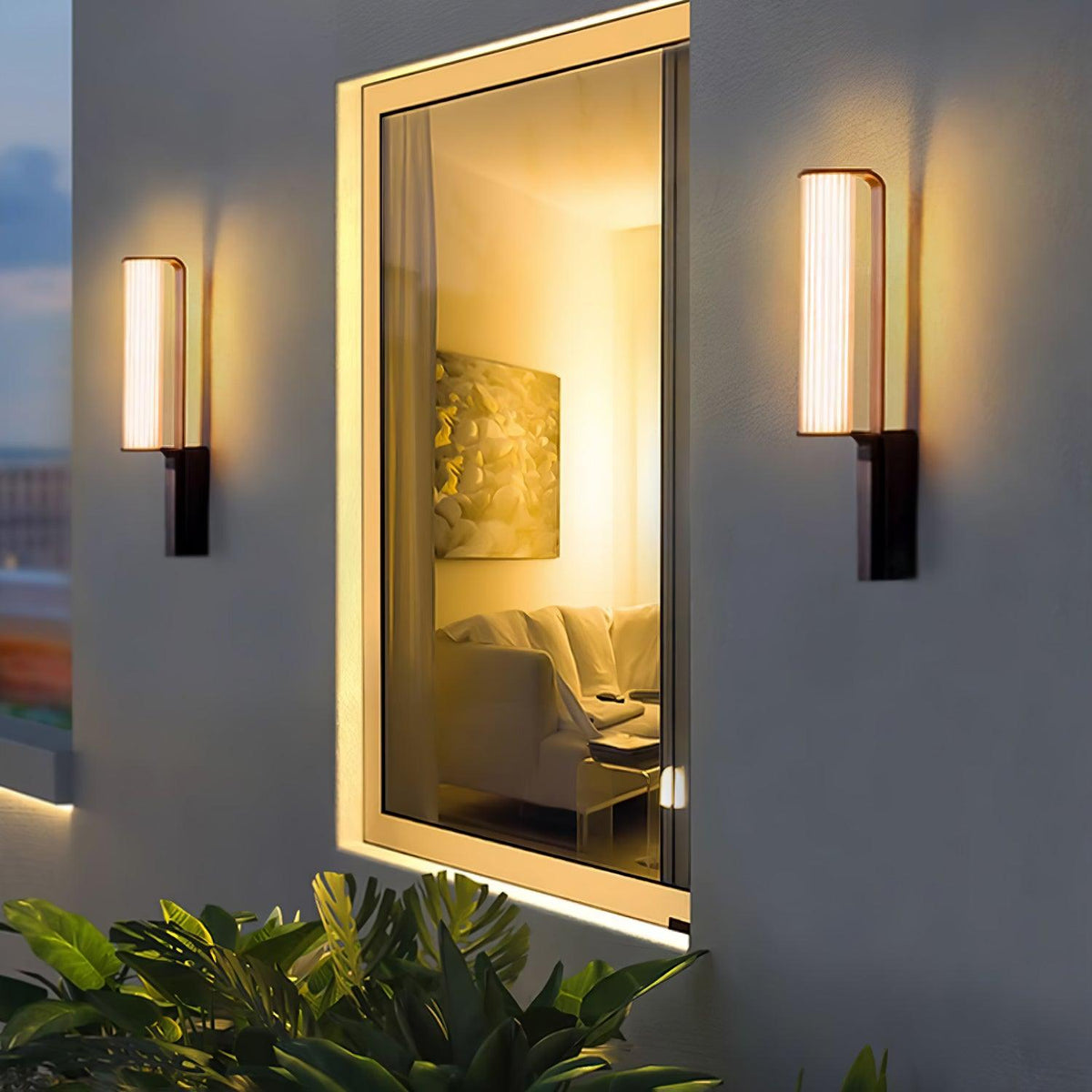 Utalionis aplique de pared LED Arc exterior único