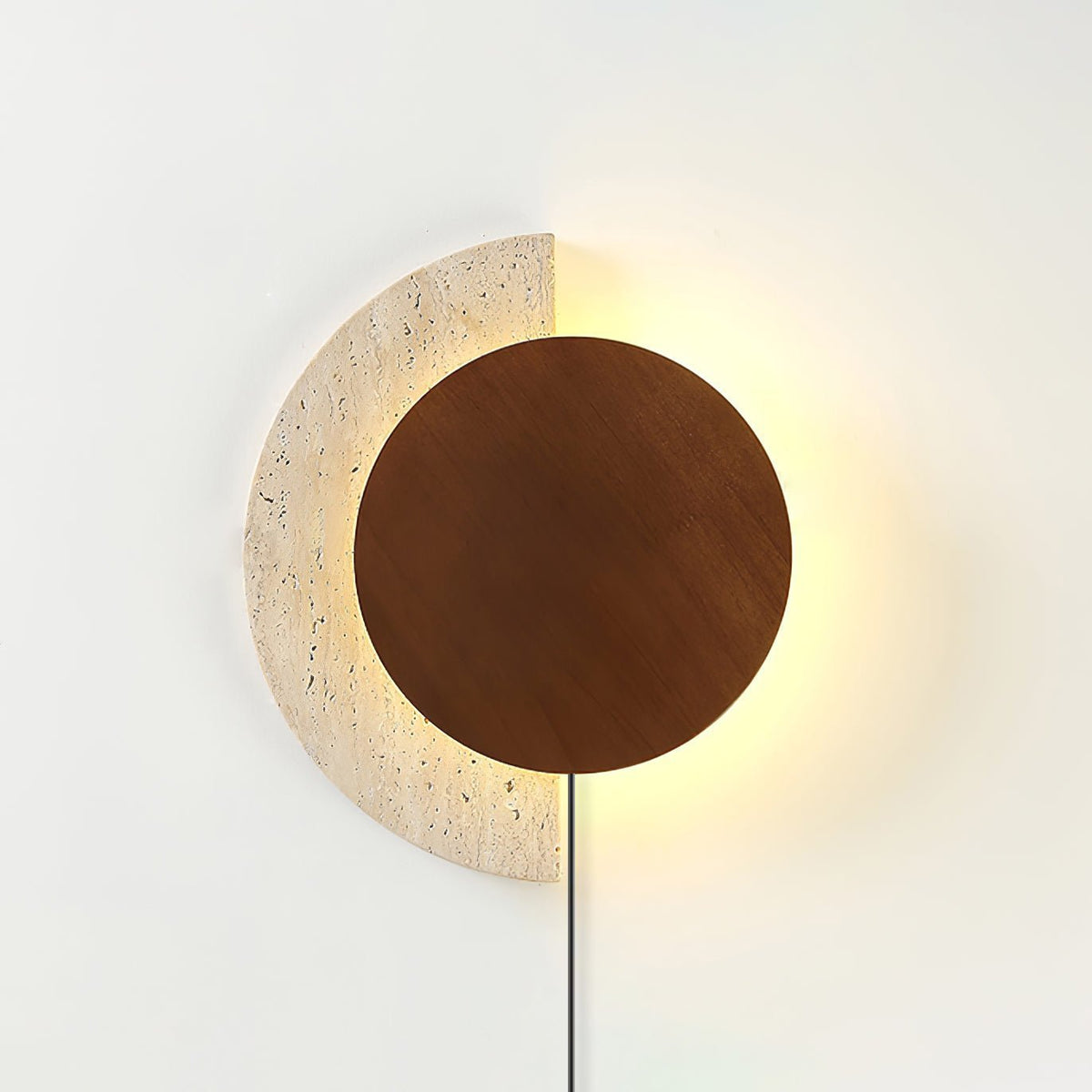Crescent Halo enchufe-in aplique de pared enchufable