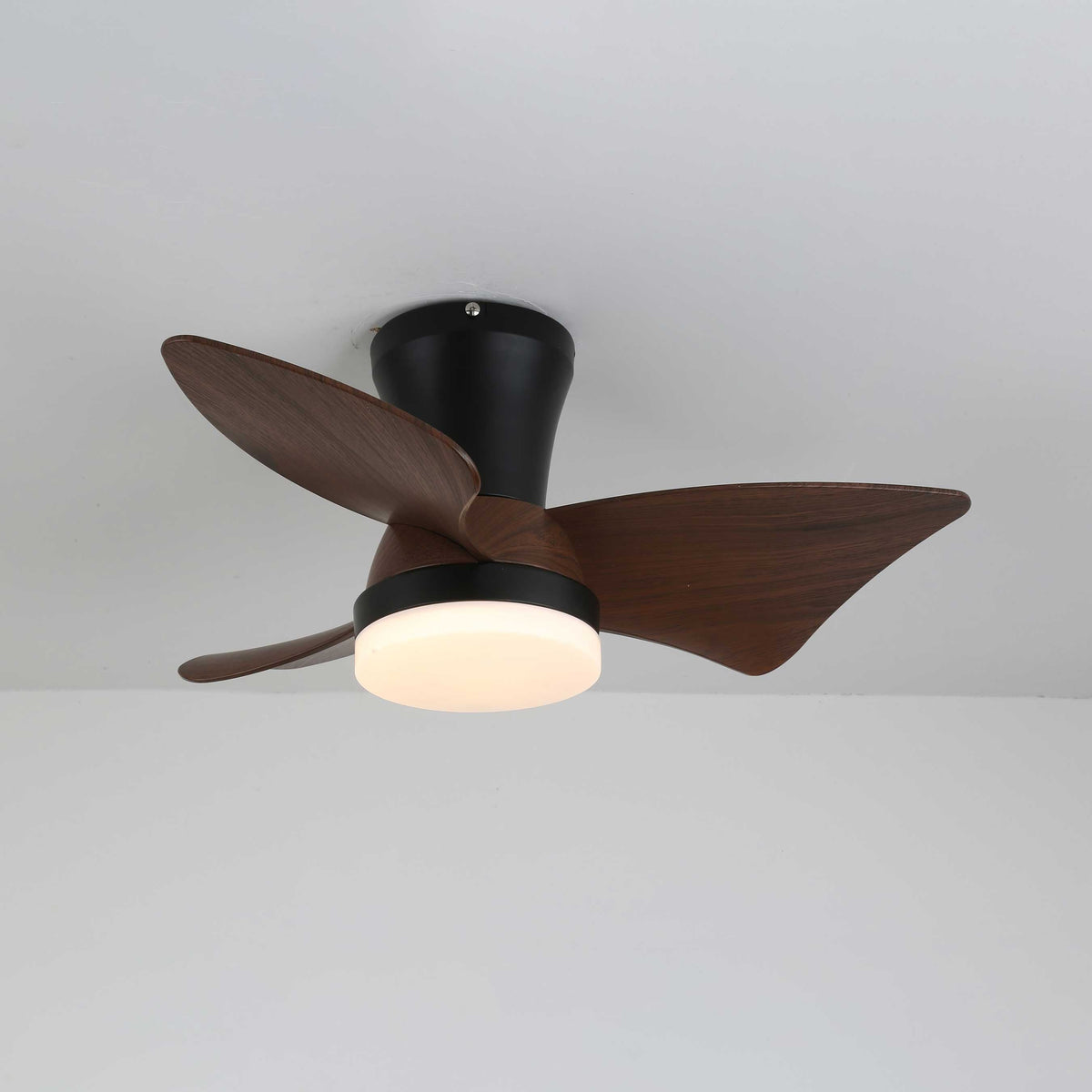 Aldivora ventilador de techo con luz moderno de madera