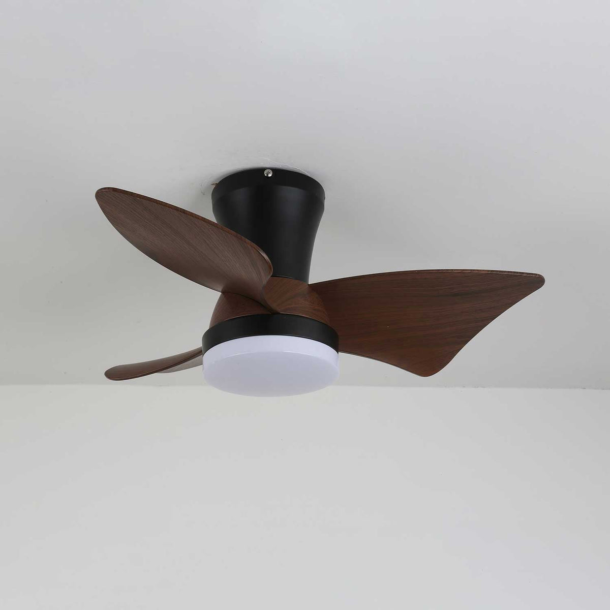 Aldivora ventilador de techo con luz moderno de madera